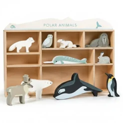 Tender Leaf Toys Drewniane figurki do zabawy - zwierzęta polarne