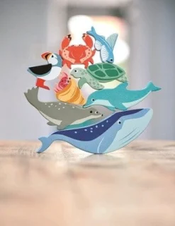 Tender Leaf Toys Drewniane figurki do zabawy - zwierzęta morskie
