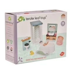 Tender Leaf Toys Drewniane meble do domku dla lalek - łazienka