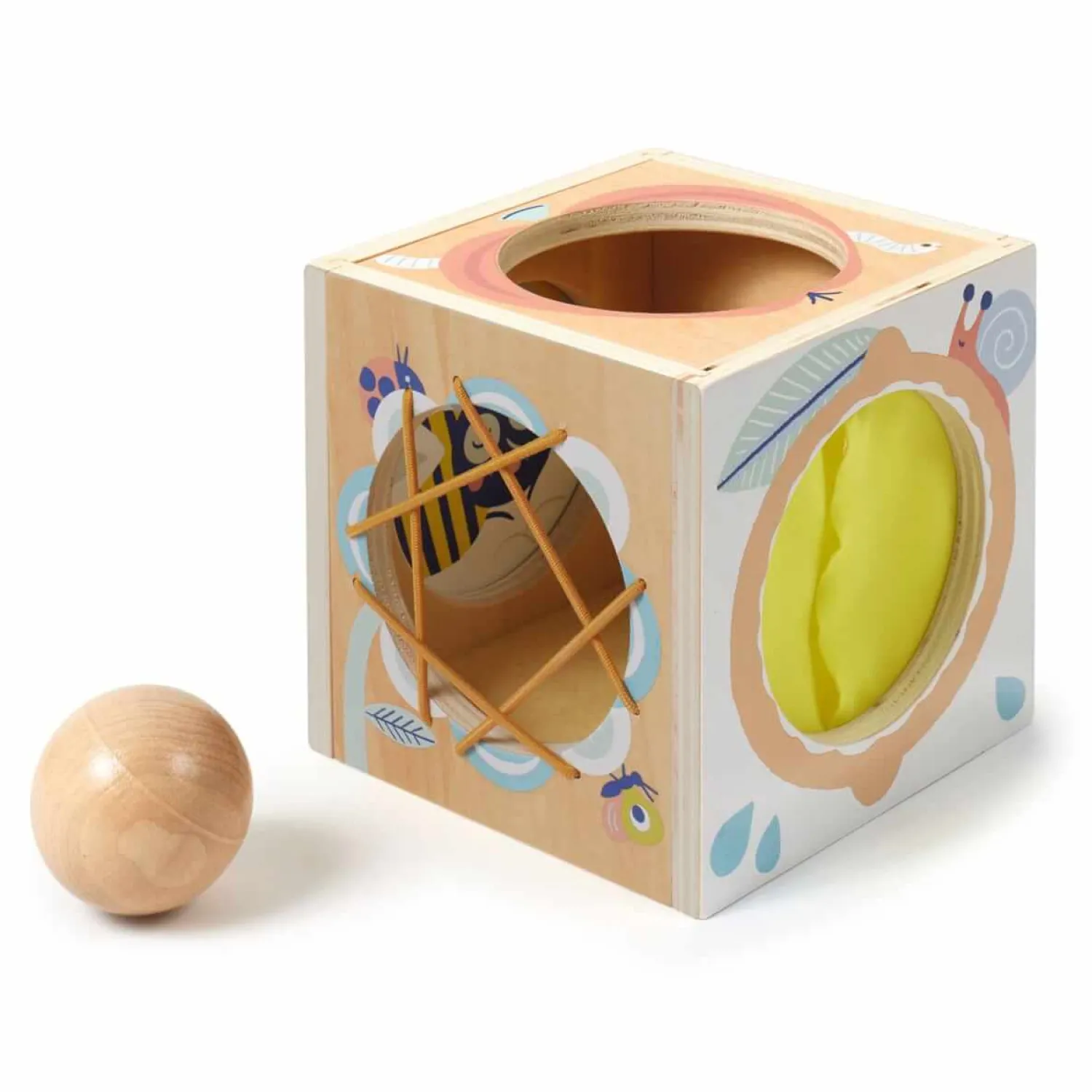 Djeco Drewniane pudełko sensoryczne BABYBOX