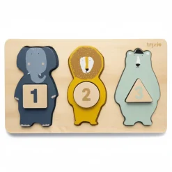 Trixie Drewniane puzzle edukacyjne - Nauka Liczenia