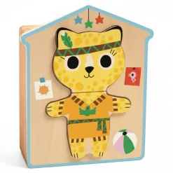 Djeco Drewniane puzzle PRZEBIERANKI