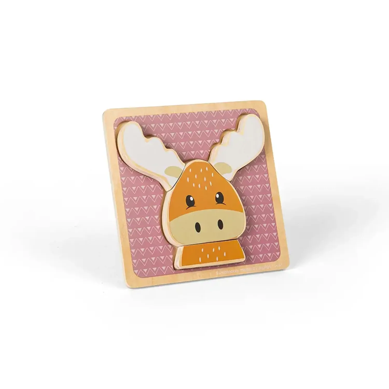 Bigjigs Toys Drewniane puzzle Reniferek