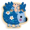 Djeco Drewniane puzzle w ramce JEŻ