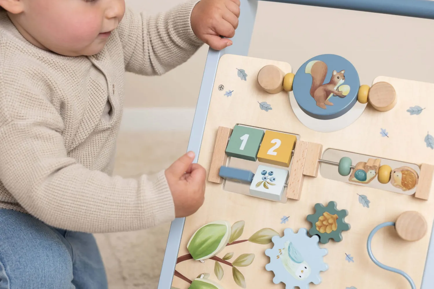 Dzieci Little Dutch Drewniany chodzik edukacyjny Forest Friends FSC