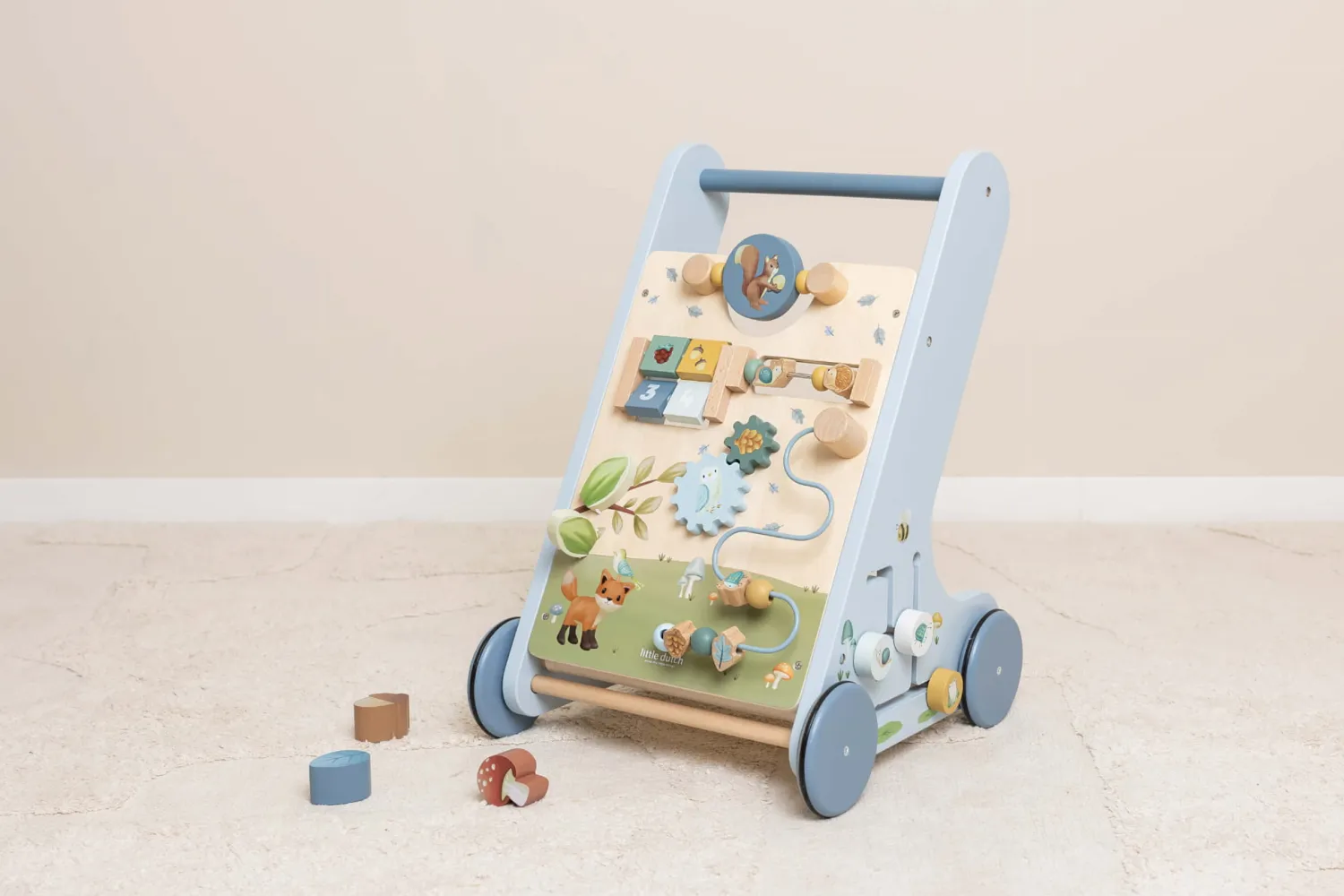 Dzieci Little Dutch Drewniany chodzik edukacyjny Forest Friends FSC
