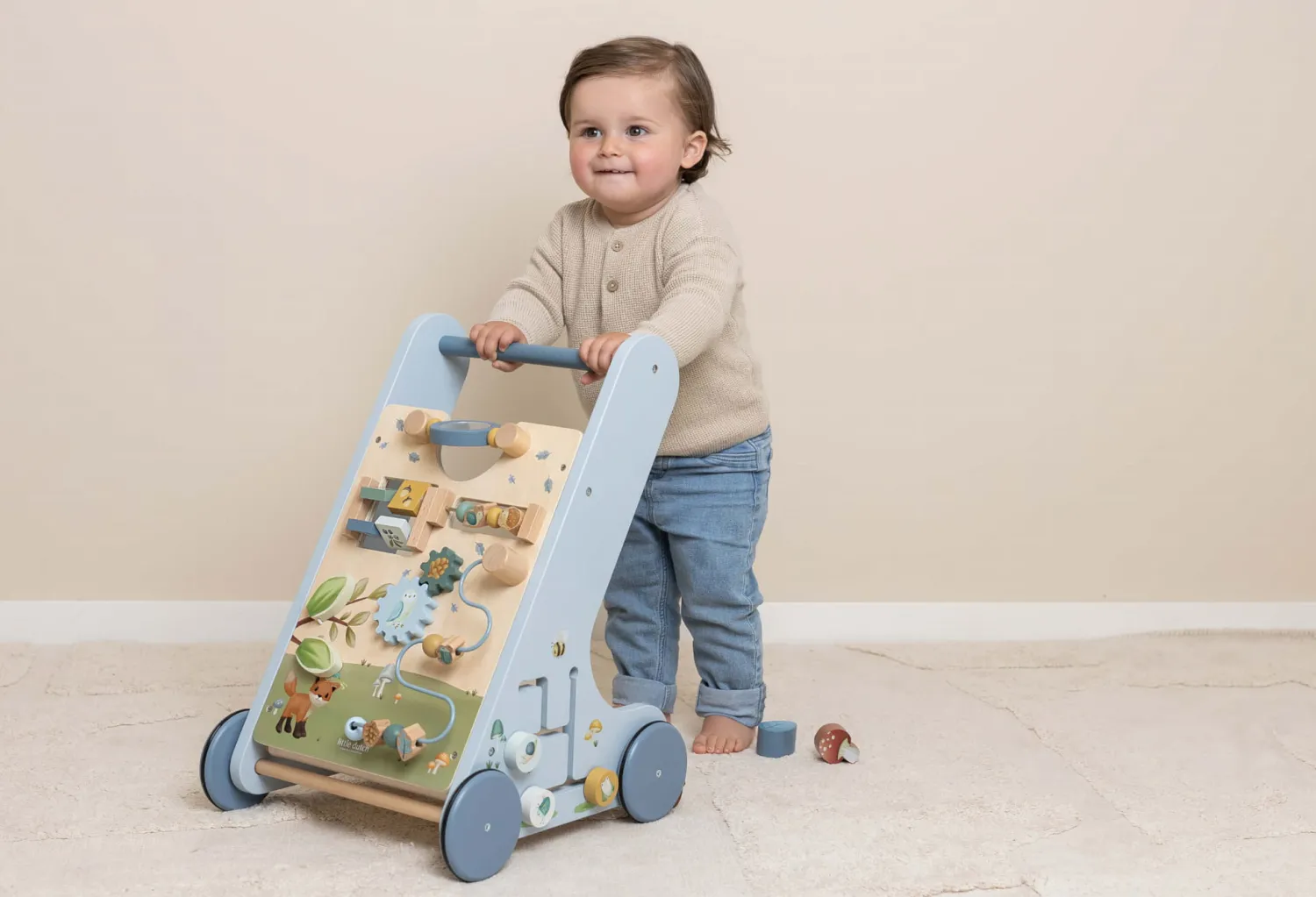 Dzieci Little Dutch Drewniany chodzik edukacyjny Forest Friends FSC