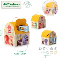 Lilliputiens Drewniany domek dźwiękowy Farma 12 m+
