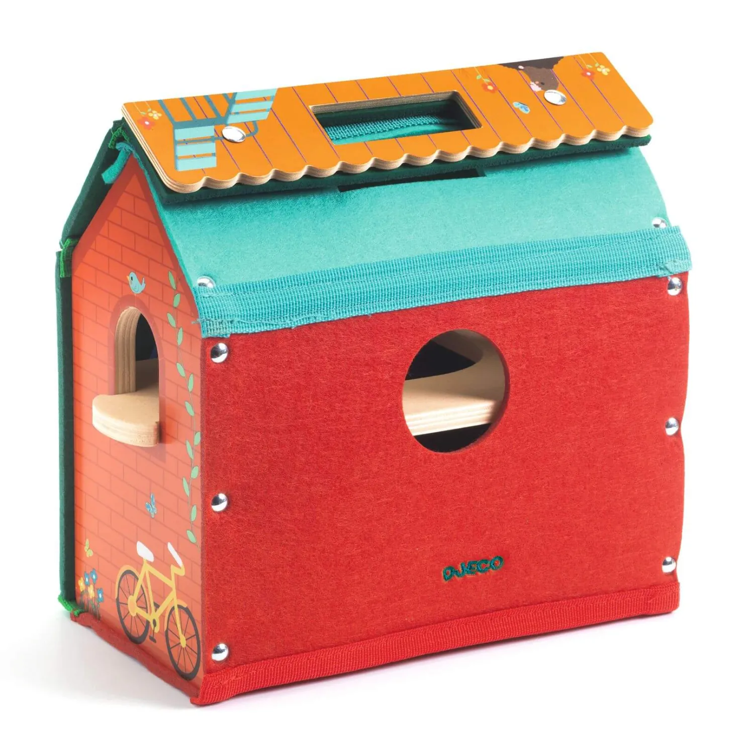 Djeco Drewniany domek z figurkami SOFTIHOUSE