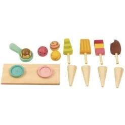 Tender Leaf Toys Drewniany sklepik z lodami na magnesy lodziarnia