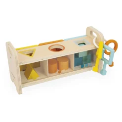 Janod Drewniany sorter z kluczykami Essentiel