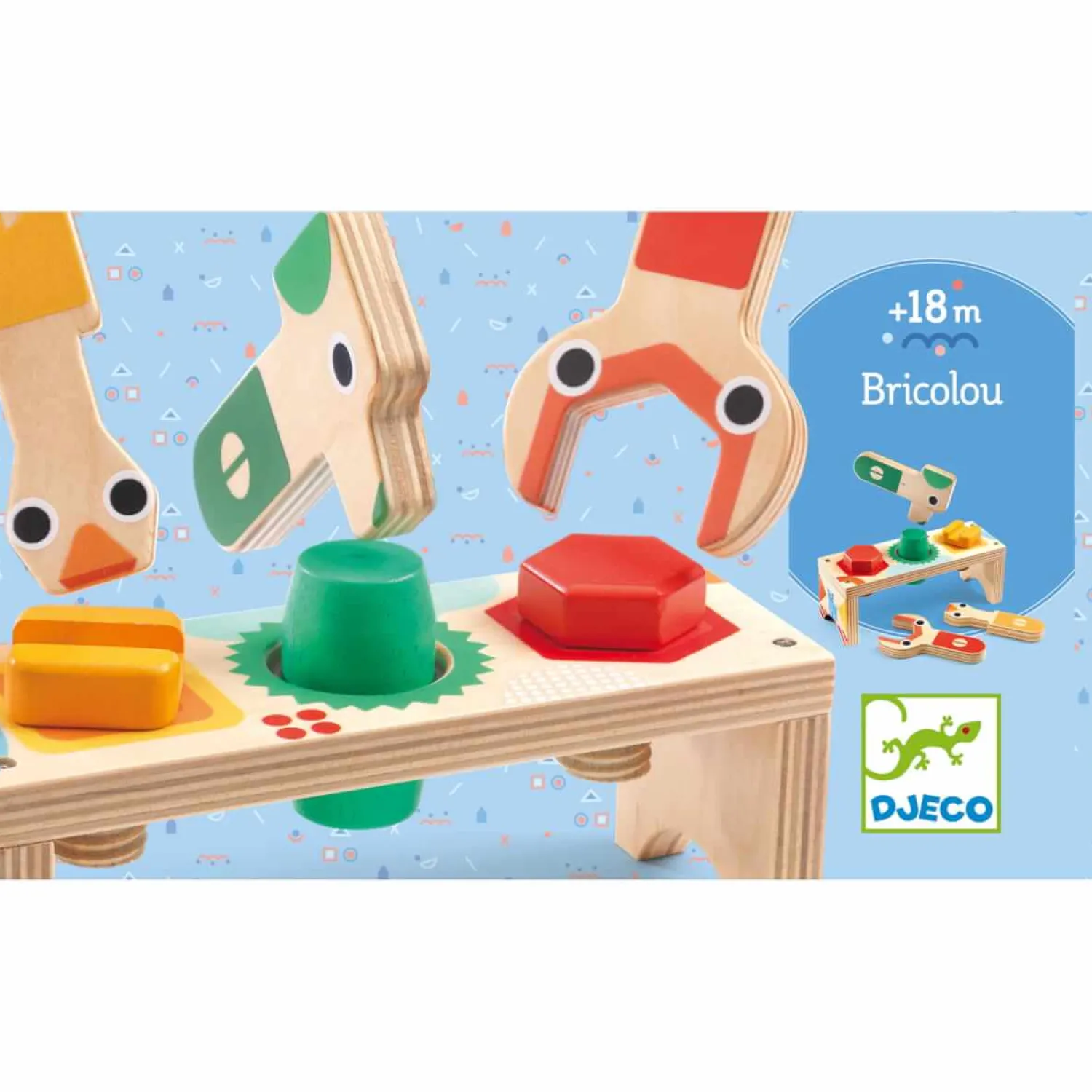 Djeco Drewniany stół warsztatowy BRICOLOU