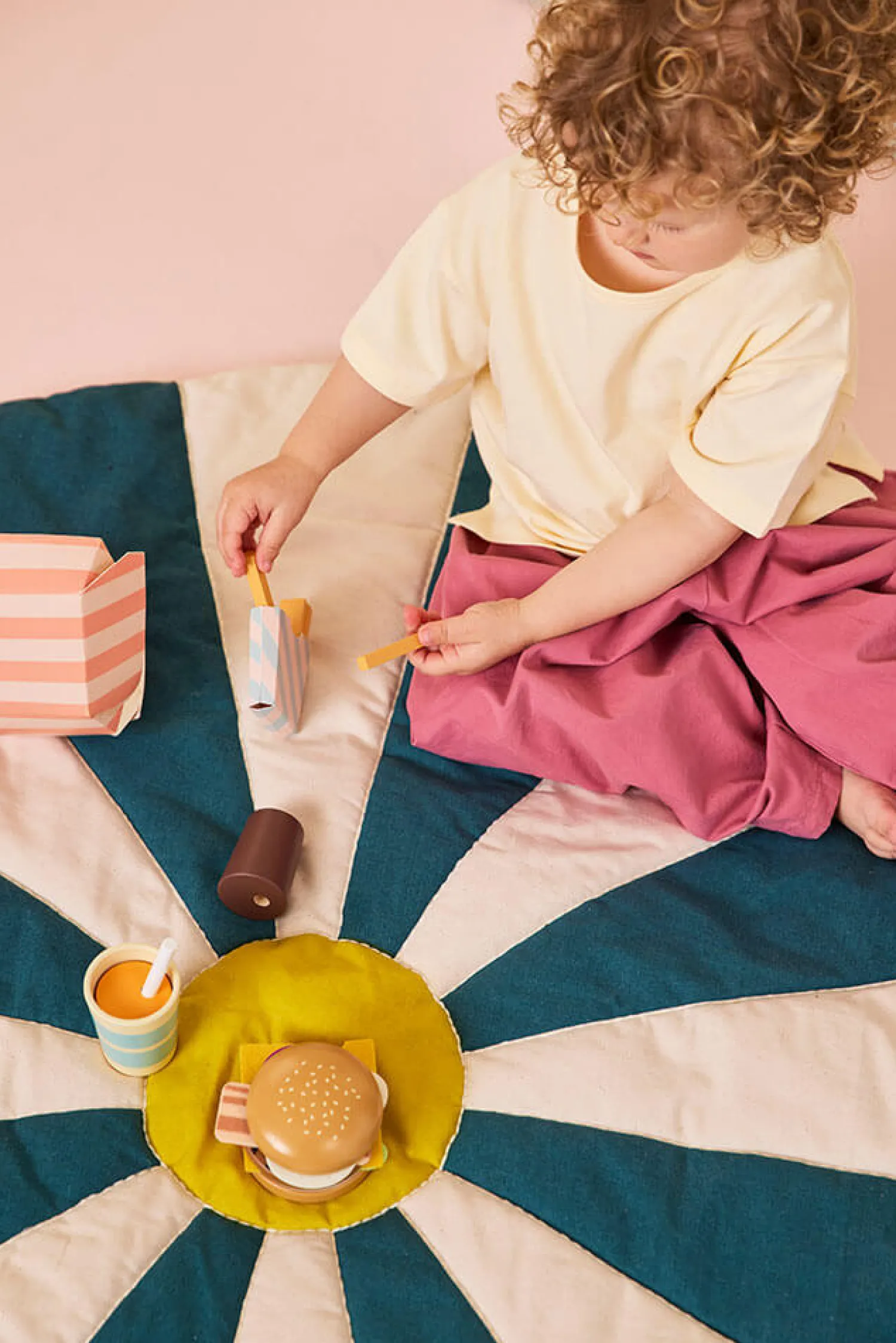 Kids Concept Drewniany zestaw „menu hamburgerowe”