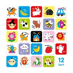 Bright Junior Media Justyna Han Duże karty kontrastowe 6 mies.+ 9 mies.+ CzuCzu