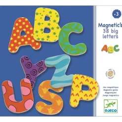 Djeco Duże litery magnetyczne 38 szt.