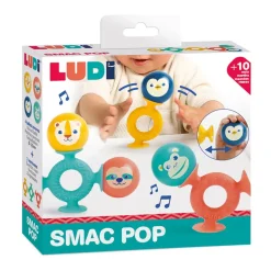 LUDI Dźwiękowe piłeczki z przyssawkami SMAC POP
