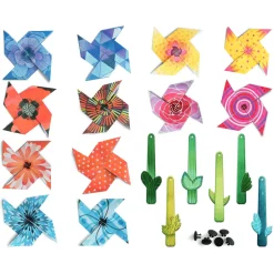 Ludattica EASY ORIGAMI - zestaw kreatywny - WIATRACZKI