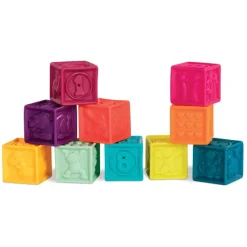 B.Toys Elemenosqueeze – klocki miękkie – zestaw duży