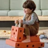 MODU Explorer set - Kreatywne klocki rozwijające motorykę dużą: Burnt Orange, Dusty Green 8w1