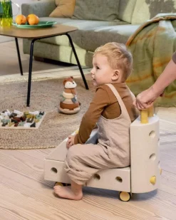 MODU Explorer set - Kreatywne klocki rozwijające motorykę dużą: Sand Grey, Honey Yellow 8w1