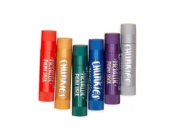 Ooly Farba w kredce 6 szt., Chunkies Paint Sticks - Metaliczne