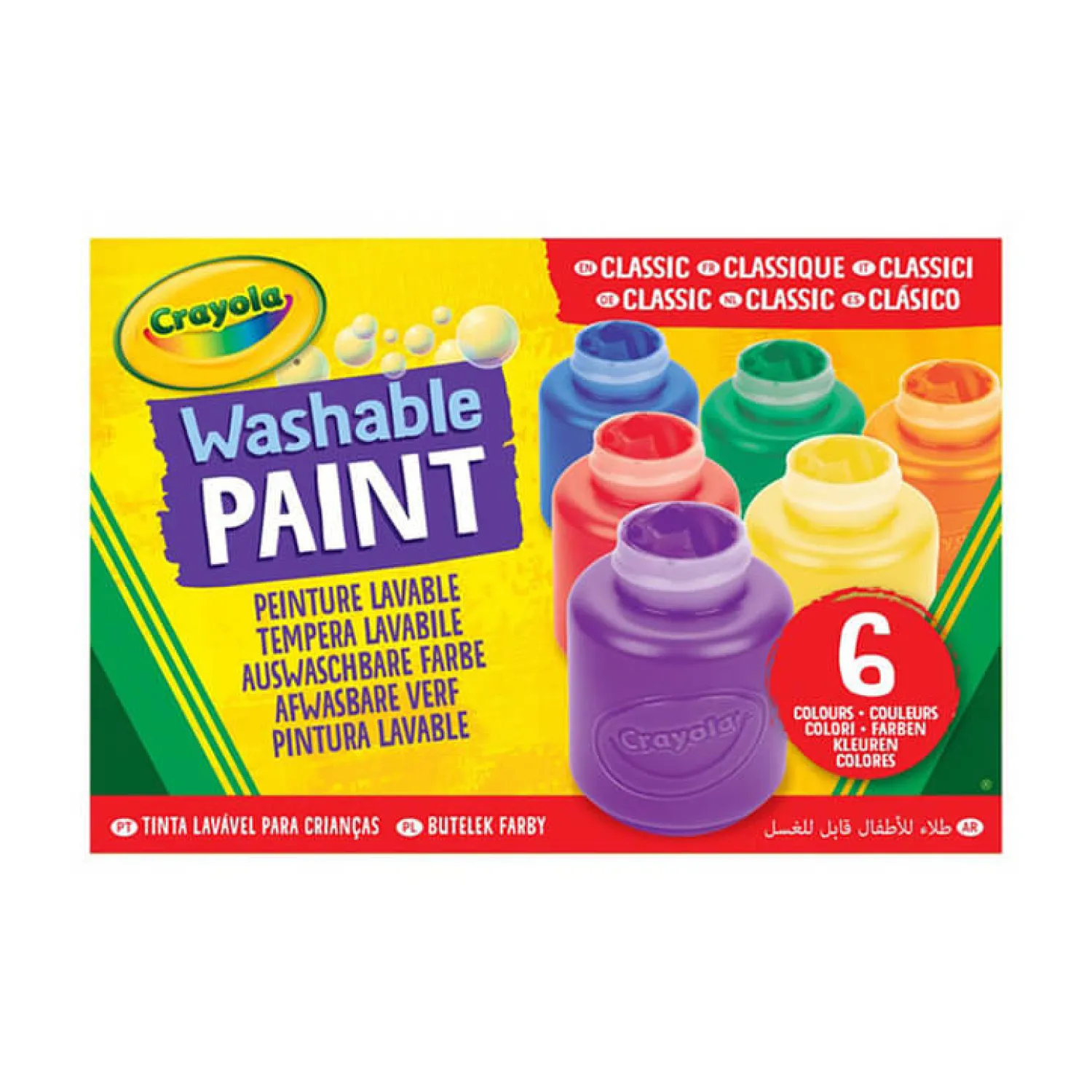 Crayola Farby akwarelowe w tubkach, 6 kolorów