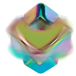 Bopster Fidget Cube Spinner - Wielokolorowy, Metaliczny