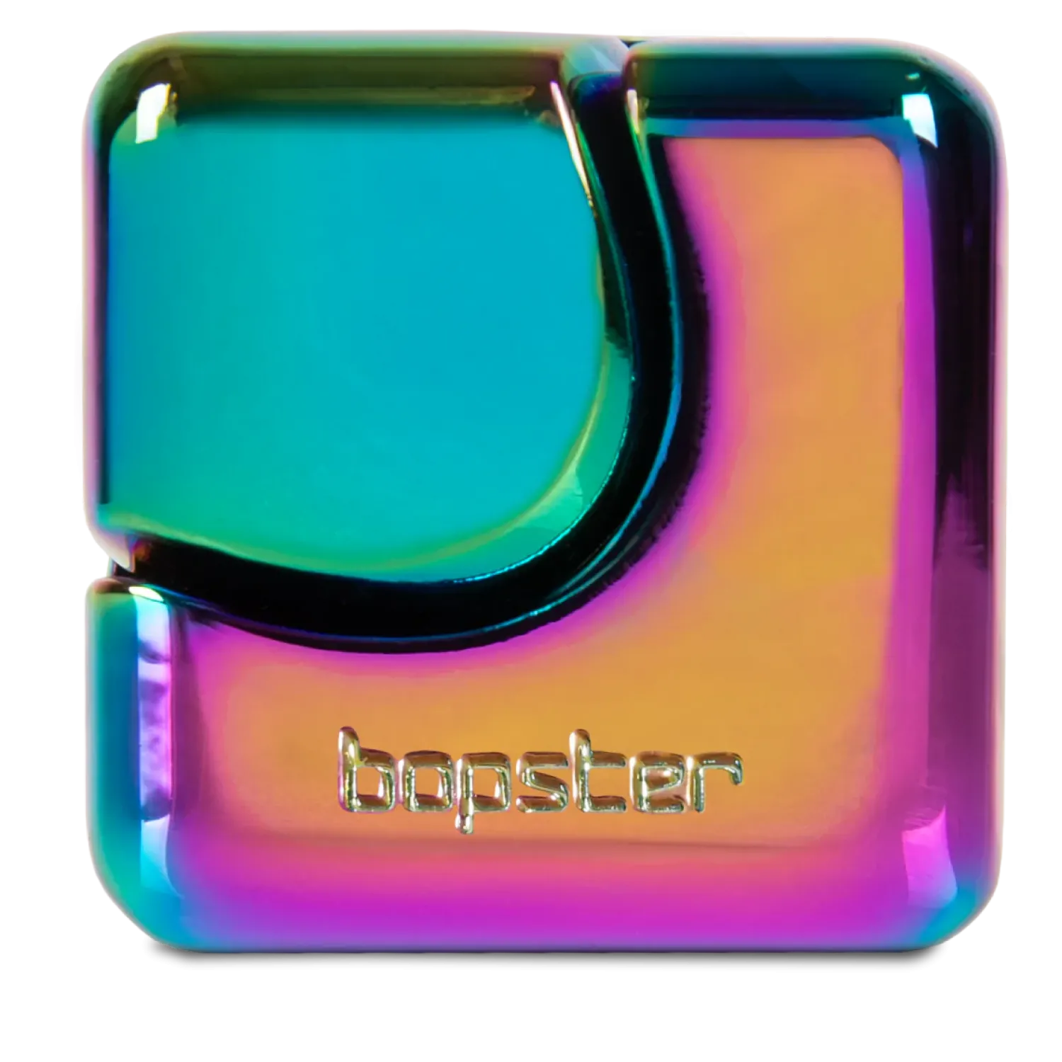Bopster Fidget Cube Spinner - Wielokolorowy, Metaliczny