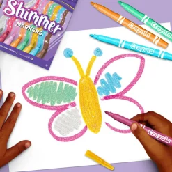 Crayola Flamastry błyszczące Shimmer, 8szt.