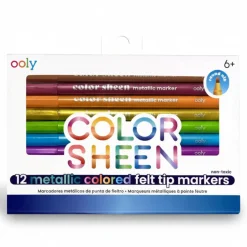 Ooly Flamastry Metaliczne, Color Sheen 12 szt.