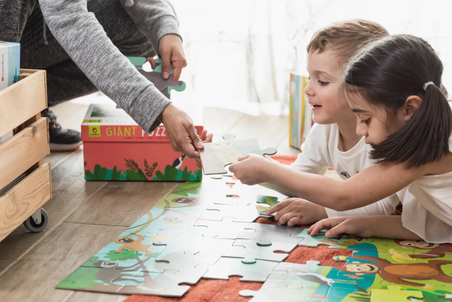 Ludattica GIGANT PUZZLE – puzzle podłogowe – DŻUNGLA