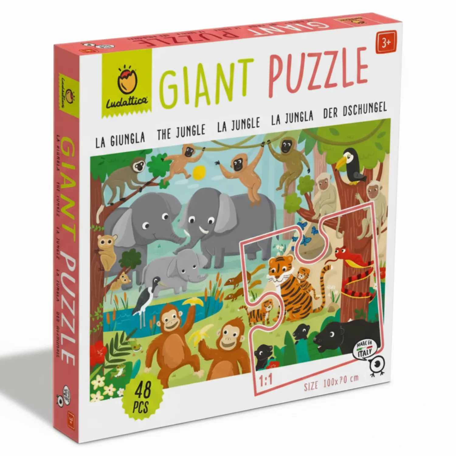Ludattica GIGANT PUZZLE – puzzle podłogowe – DŻUNGLA