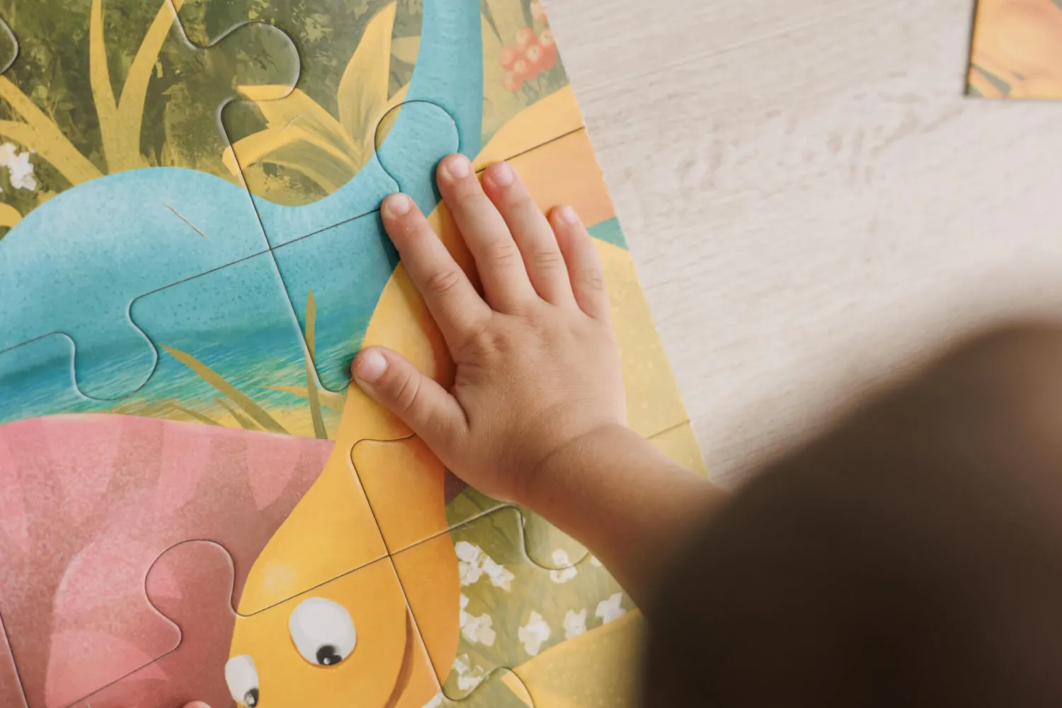 Ludattica GIGANT PUZZLE – puzzle podłogowe – DINOZAURY
