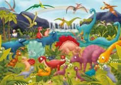 Ludattica GIGANT PUZZLE – puzzle podłogowe – DINOZAURY