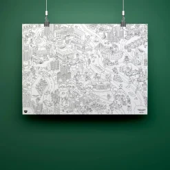 Dzieci OMY Gigantyczna kolorowanka 100x70cm - Aston Martin Warsaw