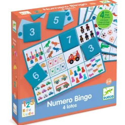 Djeco Gra edukacyjna BINGO 4w1
