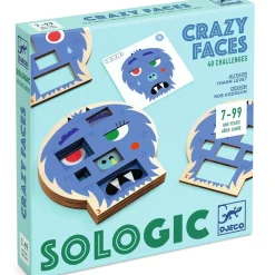 Djeco Gra logiczna CRAZY FACES 5+