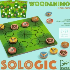Djeco Gra logiczna SoLogic WOODANIMO 7+