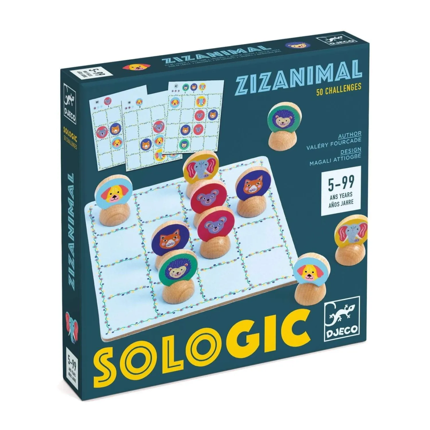 Djeco Gra logiczna SoLogic ZIZANIMAL 5+