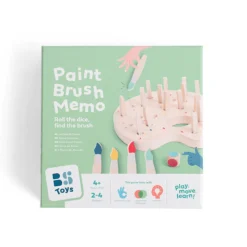 BS Toys Gra memory Kolorowe Pędzle z kostką 4+
