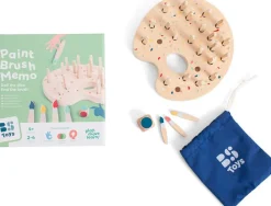 BS Toys Gra memory Kolorowe Pędzle z kostką 4+