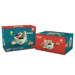TOPBRIGHT Gra motoryczna Żółw, drewniana wbijanka, 18m+