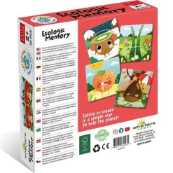 Adventerra Games Gra planszowa memory dla dzieci - Sezonowe owoce i warzywa