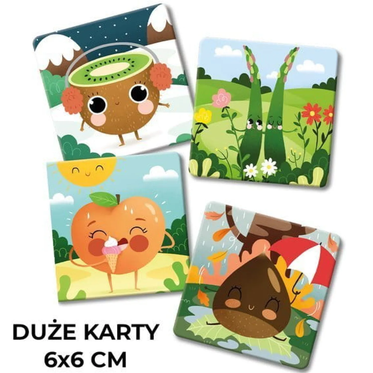 Adventerra Games Gra planszowa memory dla dzieci - Sezonowe owoce i warzywa