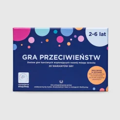 rozwojowa mama Gra przeciwieństw - zestaw gier karcianych + mini e-book 2+