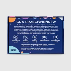 rozwojowa mama Gra przeciwieństw - zestaw gier karcianych + mini e-book 2+