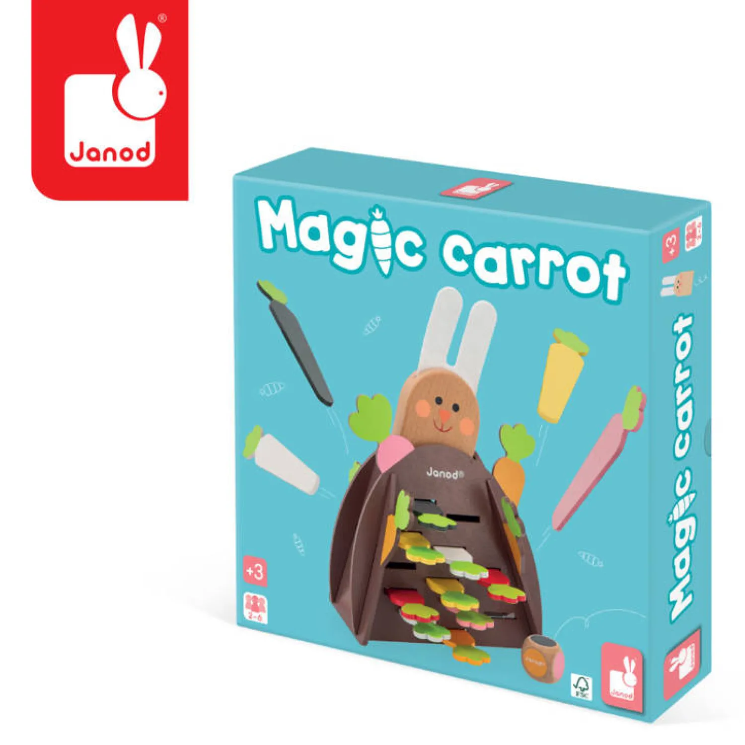 Janod Gra strategiczna Magiczna marchewka 3+