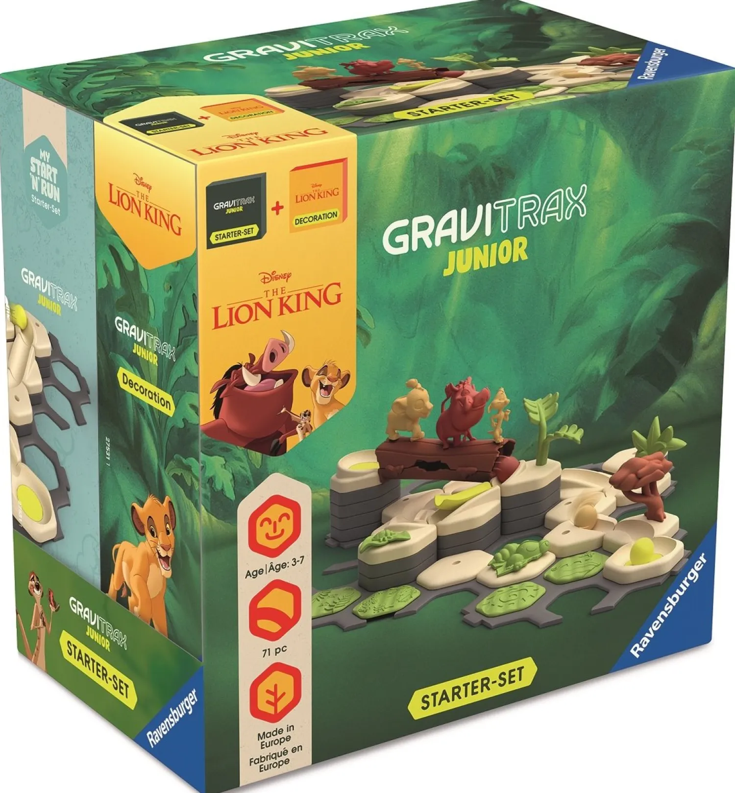 Ravensburger GraviTrax Junior. Zestaw Startowy - Król Lew, 71 el.