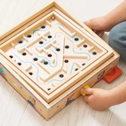 Janod Gra zręcznościowa Labirynt Ball Maze Applepop 5+