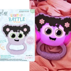 Glo Pals Grzechotka - gryzak świecąca w ciemności, aktywowana ruchem - Lumi